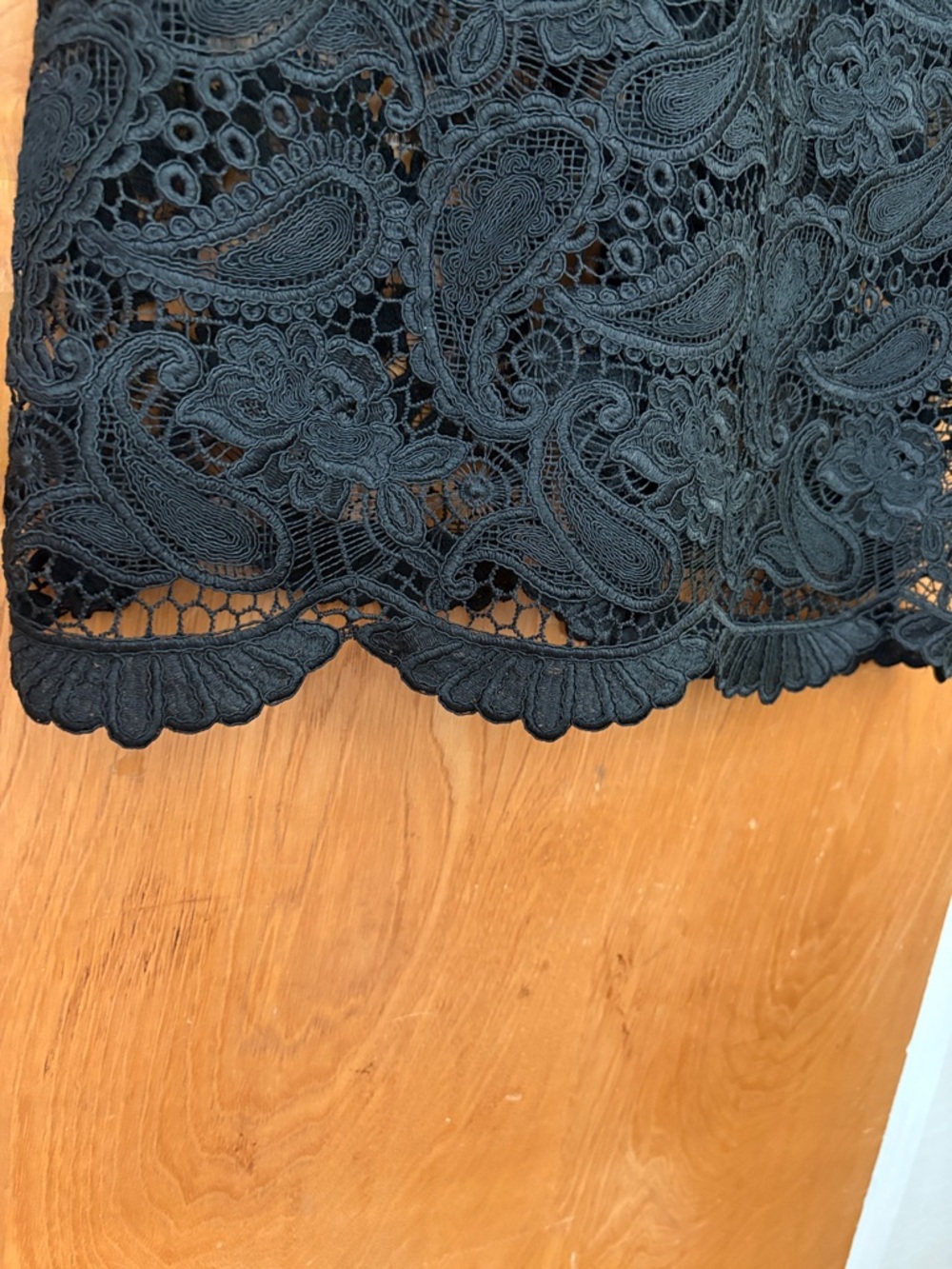 Michael Kors Black paisley Lace brocade Midi Dress 4 - Picture 10 of 12